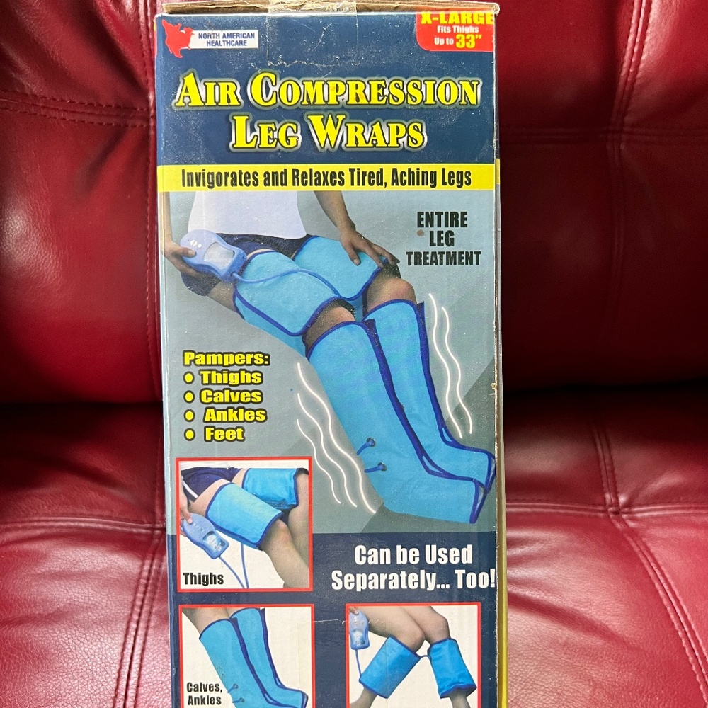 Air compression leg wraps